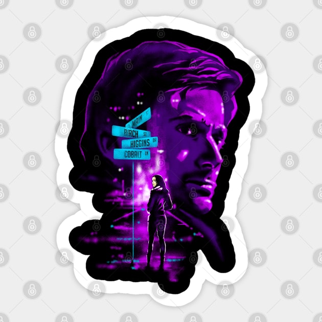 Purple Man Sticker by zerobriant